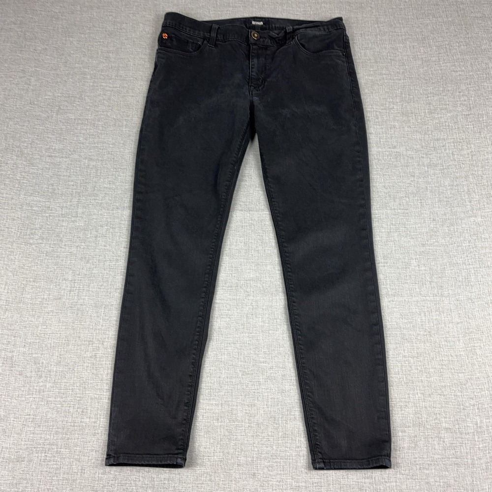 Hudson Jeans Mens 31x28 Gray Charcoal Wash Slim Skinny Stretch Denim Pants